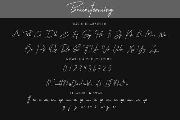 Brainstorming Font - Preview 6