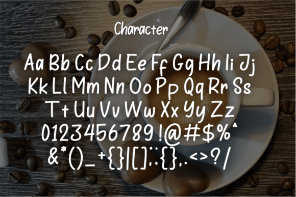 Coffeshap Font PNG with transparent background - Preview 1