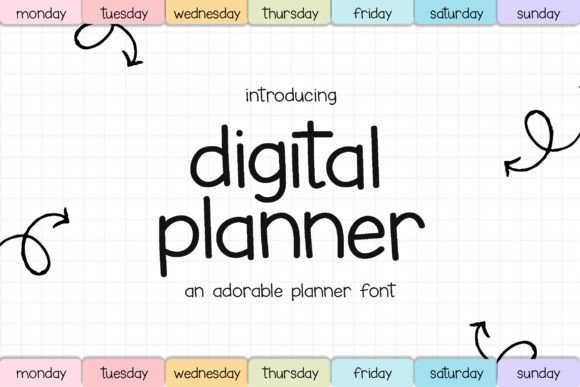 Digital Planner Font