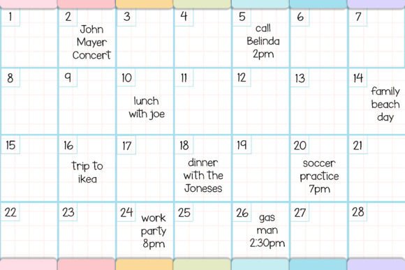 Digital Planner Font - Preview 4