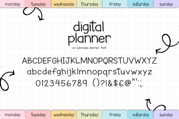Digital Planner Font - Preview 5
