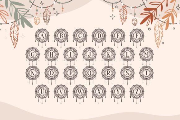 Dream Catcher Monogram Font - Preview 2