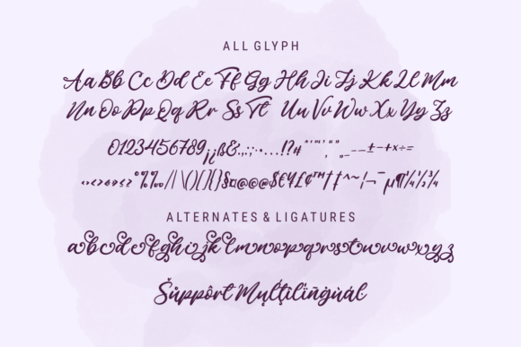 Fiolarita Font PNG with transparent background - Preview 5