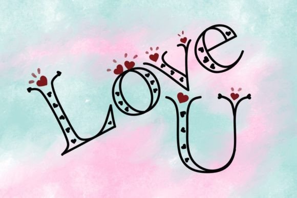 Heart Font - Preview 4