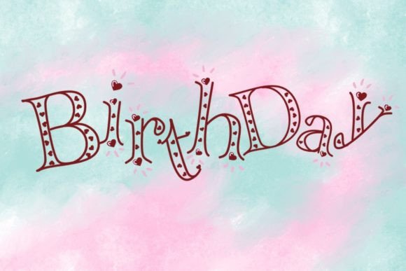 Heart Font - Preview 5