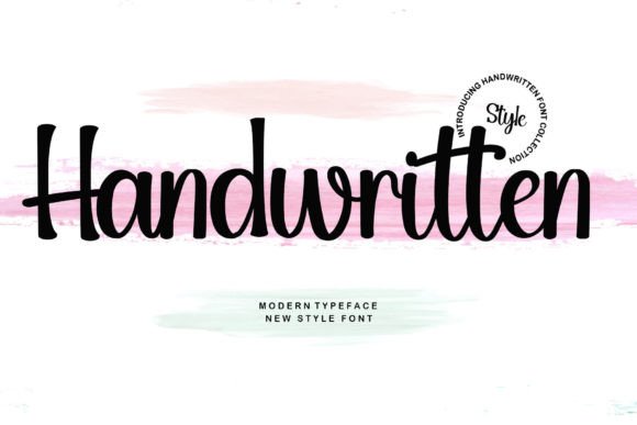 Handwritten asmunin78 font preview