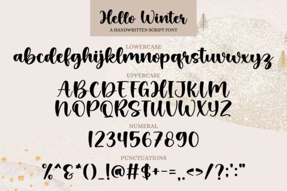 Hello Winter Font - Preview 6