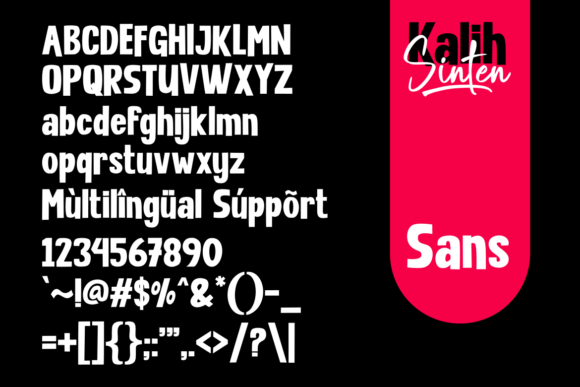 Kalih Sinten Duo Font PNG with transparent background - Preview 4