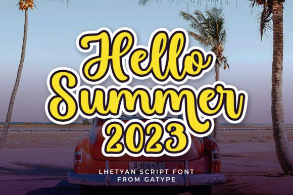 Lhetyan Script Font PNG with transparent background - Preview 1