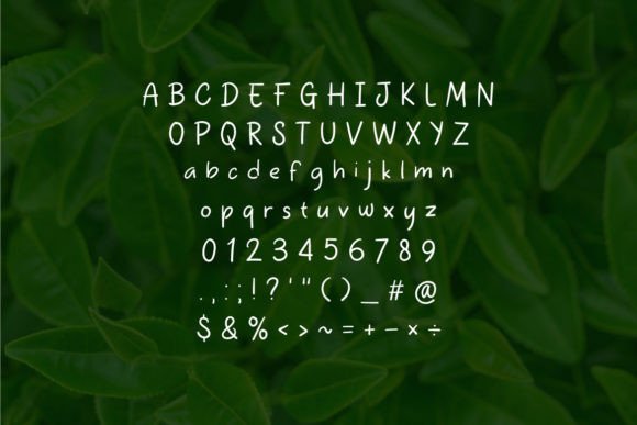 Monday Tea Font PNG with transparent background - Preview 3
