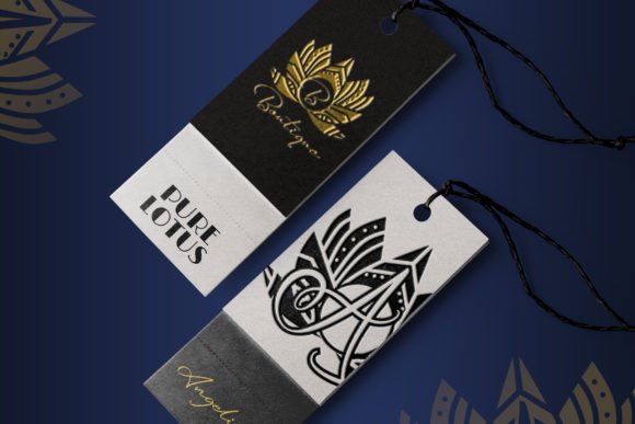 Pure Lotus Mandala Monogram Font PNG with transparent background - Preview 2