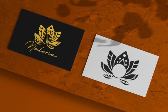 Rise Lotus Mandala Monogram Font PNG with transparent background - Preview 1