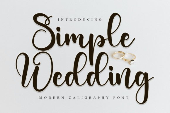 Simple Wedding Fontes Script Fonte Por Bintang Studio