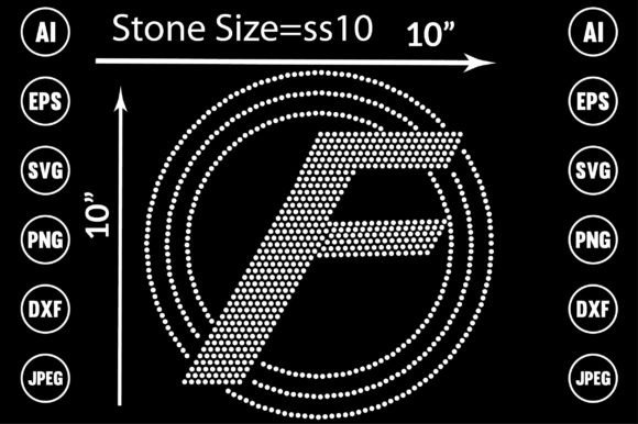 Font Logo Rhinestone Design Graphic by TRANSFORM200 · Creative Fabrica