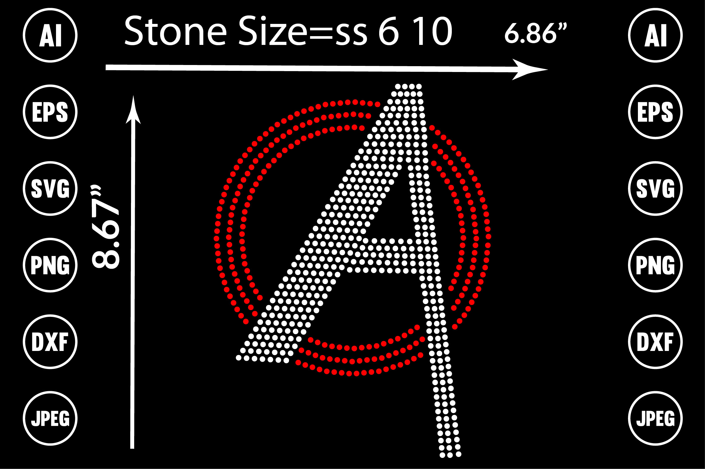Font Rhinestone Design Graphic by TRANSFORM200 · Creative Fabrica