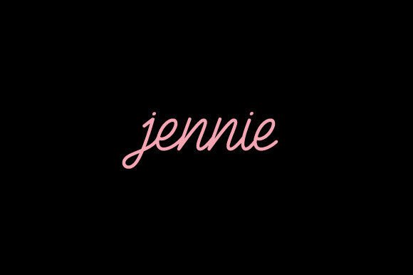 A Simple Jennie Wordmark Logo Design Graphic Logos By vectoreking