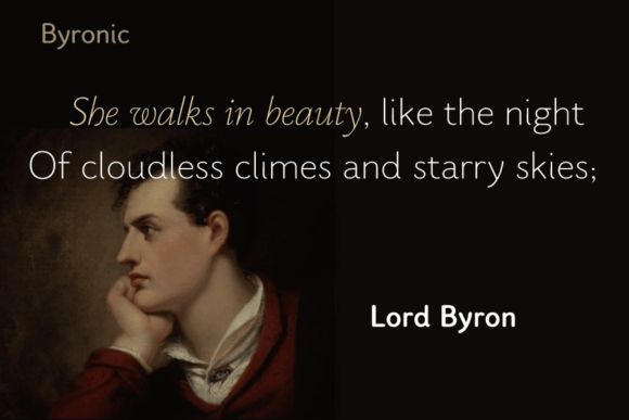 Byronic Font PNG with transparent background - Preview 5