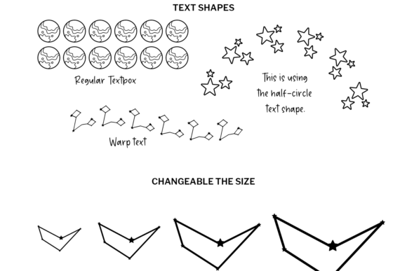 Celestial Doodle Font - Preview 4