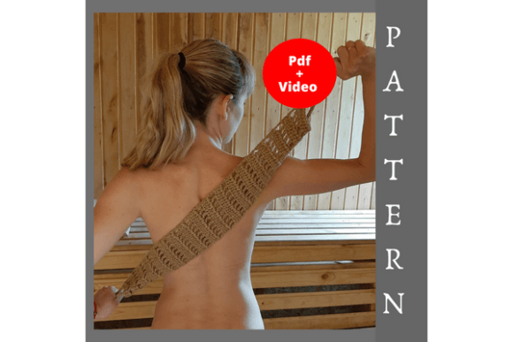 Crochet Washcloth Pattern, Back Scrubber