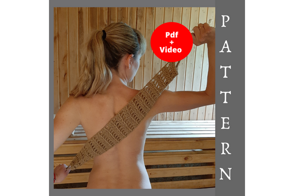 Crochet Washcloth Pattern, Back Scrubber