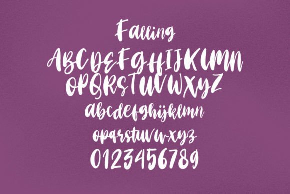 Falling Font - Preview 2
