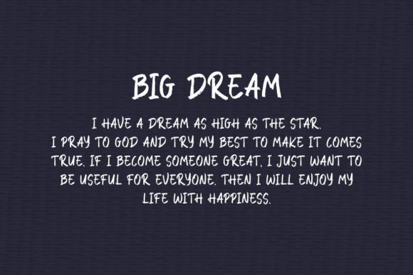 Fisbrush Font PNG with transparent background - Preview 1
