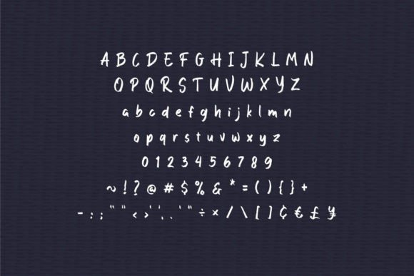 Fisbrush Font PNG with transparent background - Preview 3