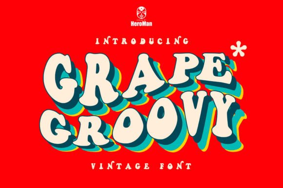 Grape Groovy Font - Preview 2