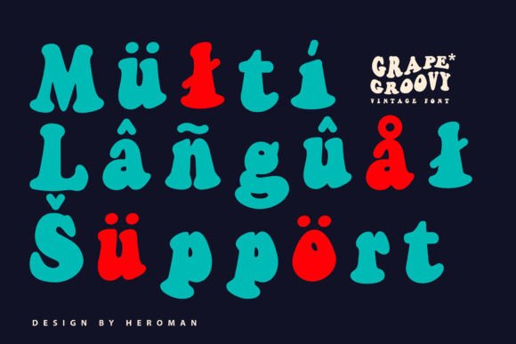 Grape Groovy Font - Preview 5