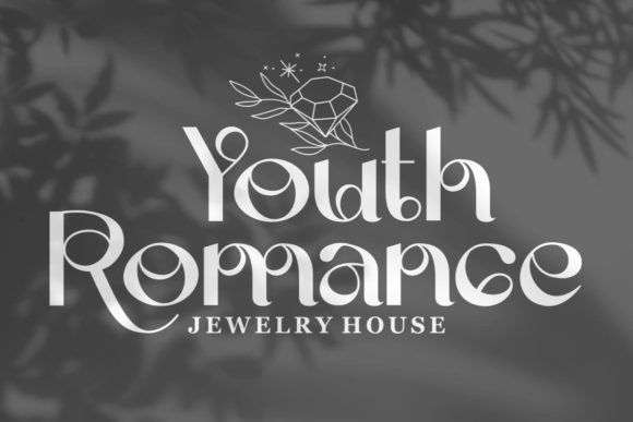 Grey Jewelry Font PNG with transparent background - Preview 6