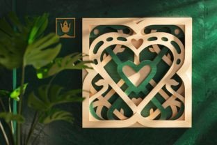 Heart Mandala 3D Layered SVG Cut File · Creative Fabrica