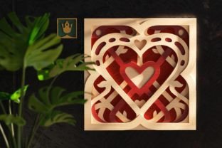Heart Mandala 3D Layered SVG Cut File · Creative Fabrica