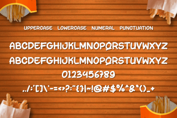 Junk Food Font font preview - 3