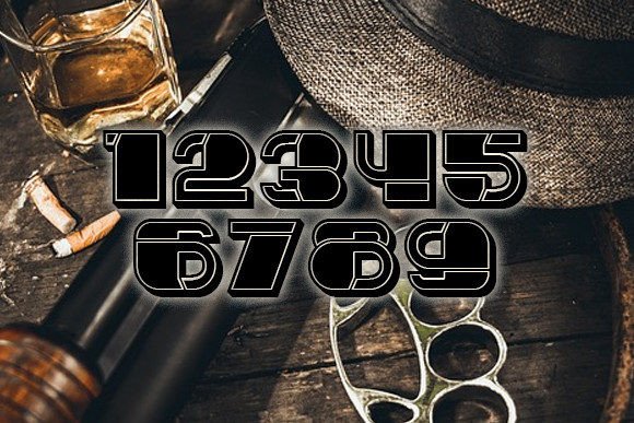 Mafia Font PNG with transparent background - Preview 1