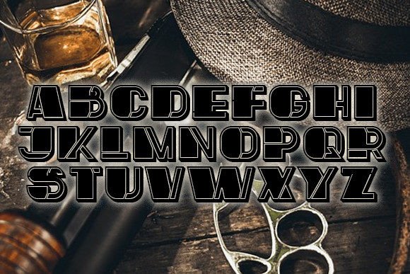 Mafia Font PNG with transparent background - Preview 2