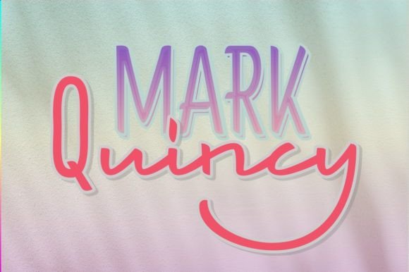 Mark Quincy Script & Handwritten Font By sesa_grafika