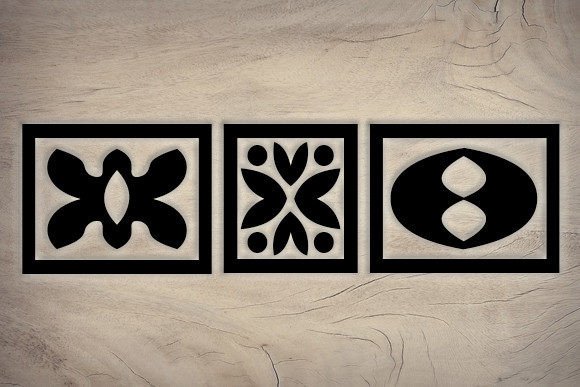 Ornament Borders Font PNG with transparent background - Preview 2