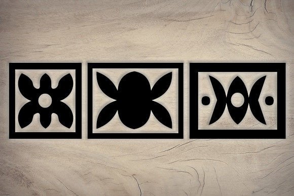 Ornament Borders Font PNG with transparent background - Preview 3