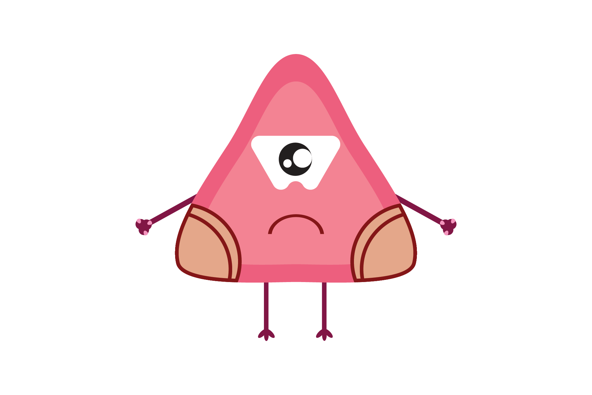 Red Triangle Icon Graphic by kodokimutstudio · Creative Fabrica