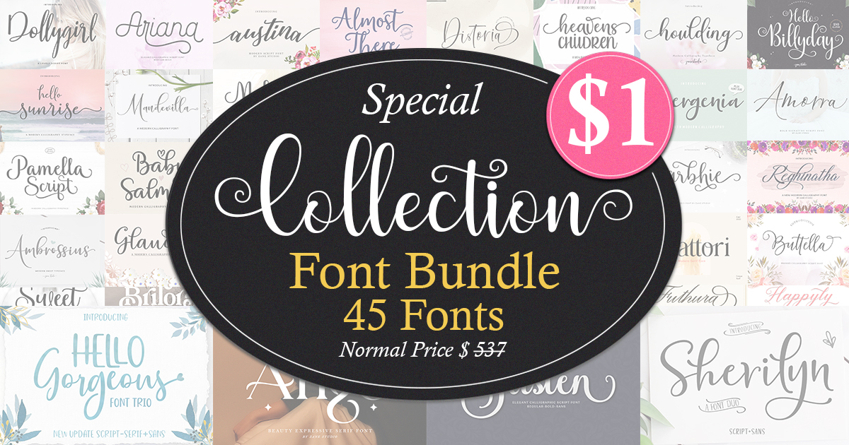 Special Collection Font Bundle Bundle · Creative Fabrica