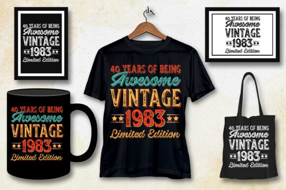 1981 Vintage Vintage 40th Compleanno Regalo Retrò Magliette Uomini
