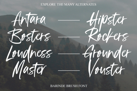Barinde Brush Font - Preview 2