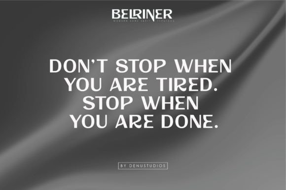 Belriner Font - Preview 4