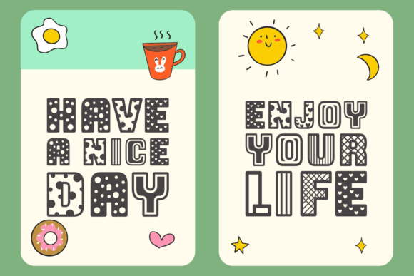 Cuted Loven Font PNG with transparent background - Preview 6