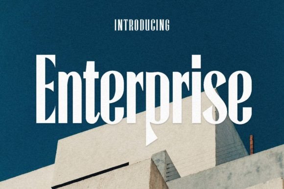 Enterprise Display Font By 50Fox