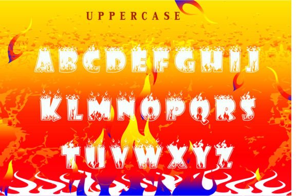 Fire Font - Preview 1