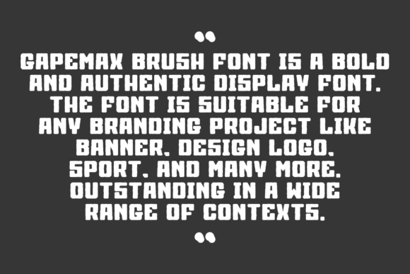 Gapemax Brush Font - Preview 5