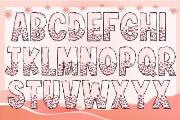 Heart Font - Preview 1