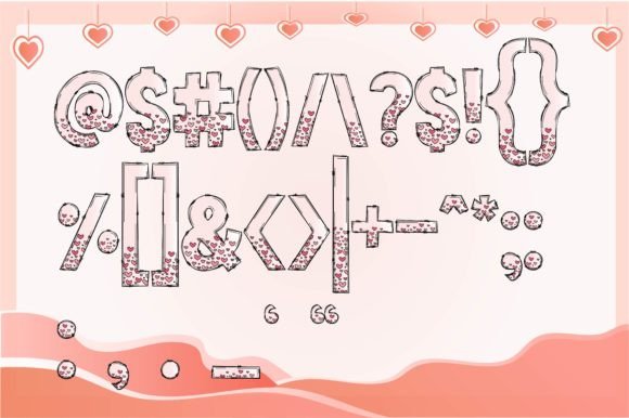 Heart Font - Preview 3
