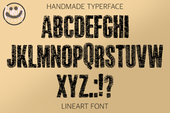 Letter Lines Font PNG with transparent background - Preview 1